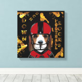 Beagle Leinwanddruck (Insitu (Holzboden))