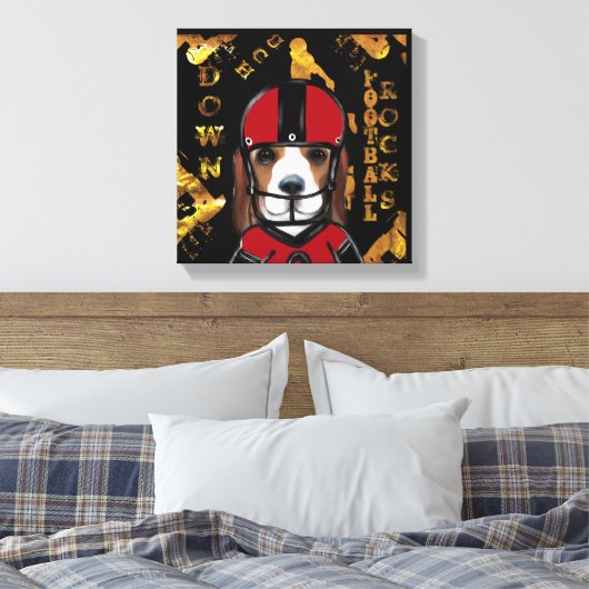 Beagle Leinwanddruck (Insitu (Schlafzimmer))
