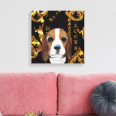 Beagle Leinwanddruck (Insitu (Wohnzimmer))