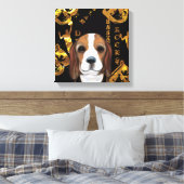 Beagle Leinwanddruck (Insitu (Schlafzimmer))