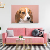 Beagle Leinwanddruck (Insitu (Wohnzimmer))