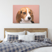 Beagle Leinwanddruck (Insitu (Schlafzimmer))