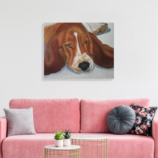 Beagle Leinwanddruck (Insitu (Wohnzimmer))