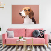 Beagle Leinwanddruck (Insitu (Wohnzimmer))