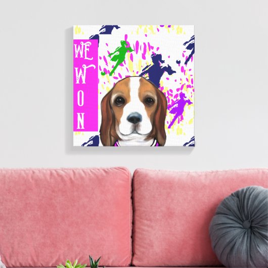 Beagle Leinwanddruck (Insitu (Wohnzimmer))