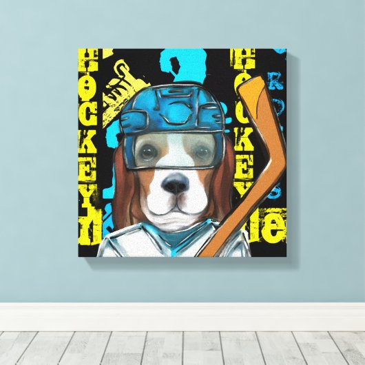 Beagle Leinwanddruck (Insitu (Holzboden))