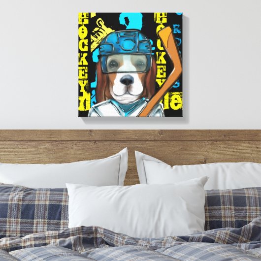 Beagle Leinwanddruck (Insitu (Schlafzimmer))