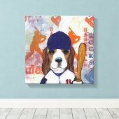 Beagle Leinwanddruck (Insitu (Holzboden))
