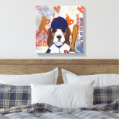 Beagle Leinwanddruck (Insitu (Schlafzimmer))