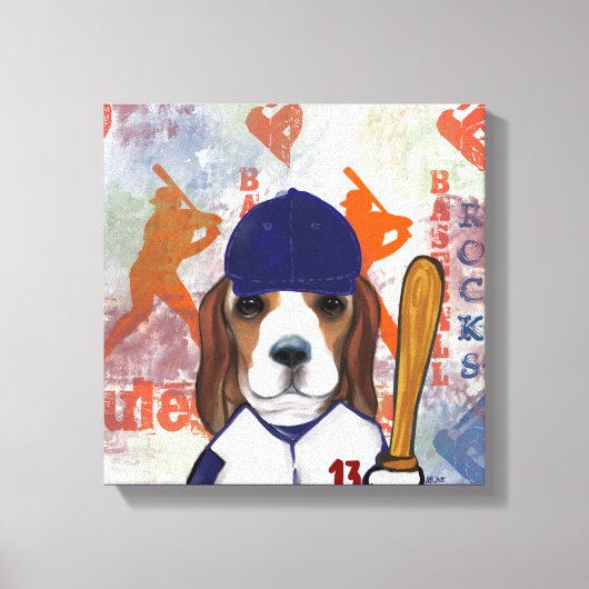 Beagle Leinwanddruck (Vorderseite)