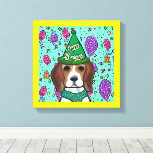 BEAGLE LEINWANDDRUCK (Insitu (Holzboden))