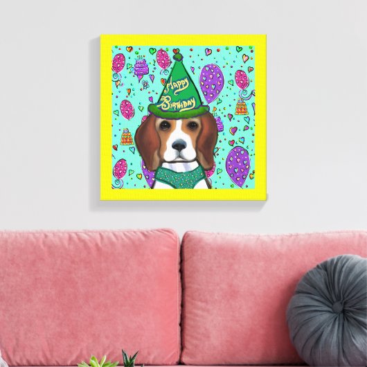 BEAGLE LEINWANDDRUCK (Insitu (Wohnzimmer))