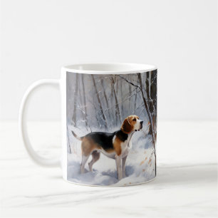 Beagle Let It Snow Weihnachten Kaffeetasse