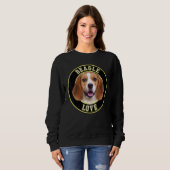 Beagle Liebe für Damen und Herren Mädchen Sweatshirt (Vorne ganz)