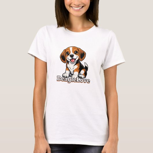 Beagle Liebe | Hunde Liebhaber T-Shirt (Vorderseite)