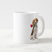 Beagle-Liebe Jumbo-Tasse (Vorderseite Rechts)