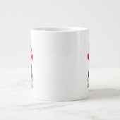Beagle-Liebe Jumbo-Tasse (Vorderseite)