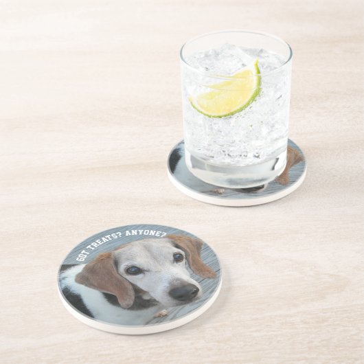 Beagle Liebe Leckereien Funny Dog Geschenk Getränkeuntersetzer (Seite)