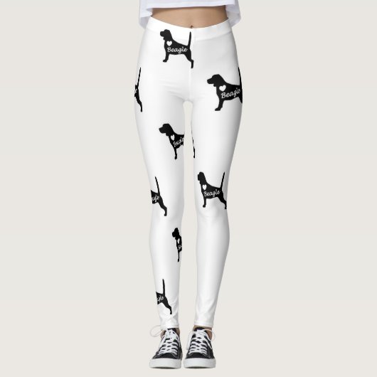 BEAGLE-LIEBE LEGGINGS (Vorderseite)