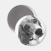 Beagle Liebe Magnet (Vorderseite/Rückseite)