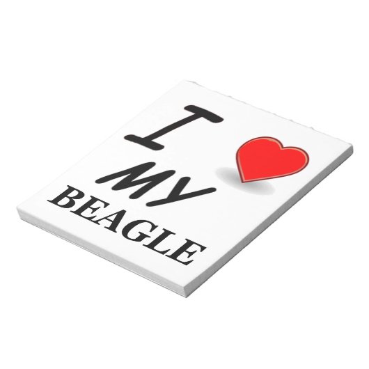 Beagle Liebe Notizblock (Rotiert)