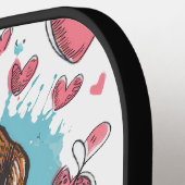 Beagle Liebe Pickleball Schläger (Linke Seite)