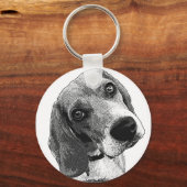 Beagle Liebe Schlüsselanhänger (Vorderseite)
