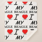Beagle Liebe Sherpadecke (Vorderseite)