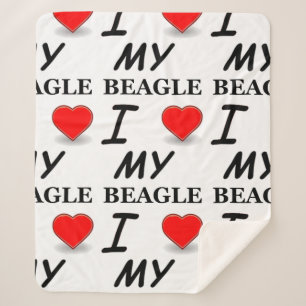 Beagle Liebe Sherpadecke