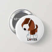 Beagle-Liebhaber Button (Vorne & Hinten)