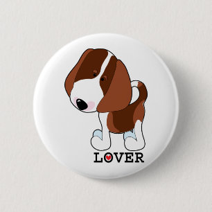 Beagle-Liebhaber Button