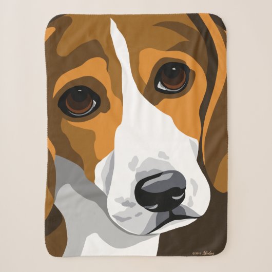 Beagle-Liebhaber-Geschenke Sherpadecke (Vorderseite)