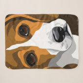 Beagle-Liebhaber-Geschenke Sherpadecke (Vorderseite (Horizontal))