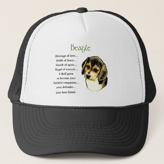 Beagle Liebhaber Geschenke Truckerkappe (Vorderseite)