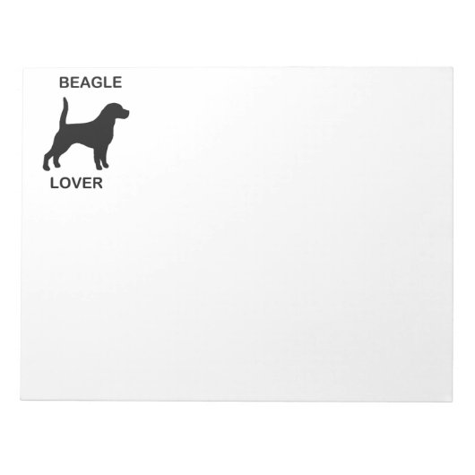 Beagle Liebhaber Notizblock (Vorderseite)