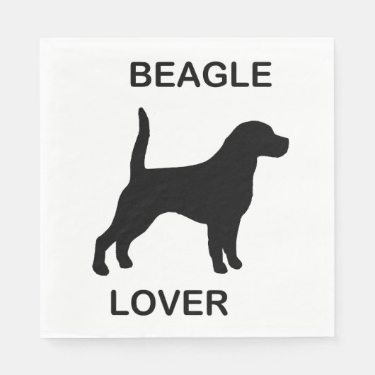 Beagle Liebhaber Serviette (Vorderseite)