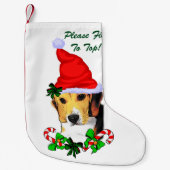 Beagle Liebhaber Weihnachten Kleiner Weihnachtsstrumpf (Vorderseite)