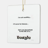 Beagle Life Keramikornament (Links)