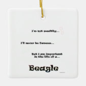 Beagle Life Keramikornament (Vorderseite)