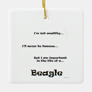 Beagle Life Keramikornament