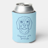 Beagle Line Art, Elegance with Attitude Dosenkühler (Kanne Rückseite)