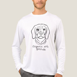 Beagle Line Art, Elegance with Attitude Tri-Blend Shirt