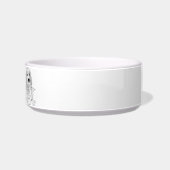 Beagle Line Art personalized bowl Napf (Rechts)