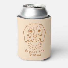 Beagle-Linienkunst, Eleganz mit Haltung Dosenkühler