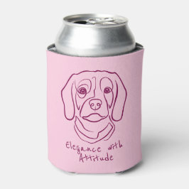 Beagle-Linienkunst, Eleganz mit Haltung Dosenkühler