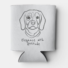 Beagle-Linienkunst, Eleganz mit Haltung Dosenkühler