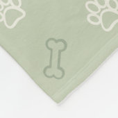 Beagle-Linienkunst, Eleganz mit Haltung Fleecedecke (Ecke)