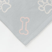 Beagle-Linienkunst, Eleganz mit Haltung Fleecedecke (Ecke)