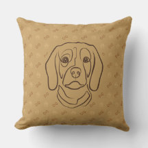 Beagle-Linienkunst, Eleganz mit Haltung