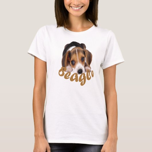 Beagle lockert T - Shirt auf (Vorderseite)